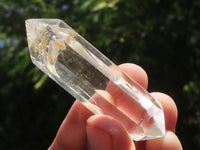 Polished Small Double Terminated Clear & Rainbow Veil Quartz Crystals  x 24 From Madagascar - TopRock