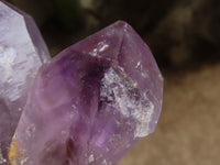 Natural Jacaranda Amethyst Quartz Clusters  x 3 From Mumbwa, Zambia - Toprock Gemstones and Minerals 