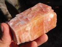 Natural New Sunset Orange Calcite Specimens  x 6 From Spitzkop, Namibia - Toprock Gemstones and Minerals 