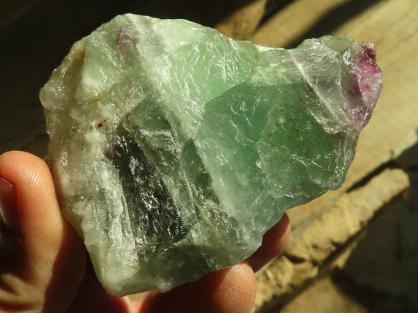 Natural Rough Watermelon Fluorite Cobbed Specimens  x 12 From Uis, Namibia