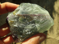 Natural Rough Watermelon Fluorite Cobbed Specimens  x 12 From Uis, Namibia