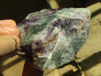 Natural Rough Watermelon Fluorite Cobbed Specimens  x 12 From Uis, Namibia