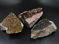 Natural Rare Copper Phosphate Libethenite On Dolomite Clusters x 3 From Shituru, Congo - TopRock