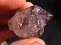 Natural Smokey Window Amethyst Crystal Specimens  x 12 From Chiredzi, Zimbabwe