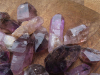 Natural Mine Run Mini to Small Amethyst/Smokey Quartz Crystals - sold per 500g - From Chiredzi, Zimbabwe - TopRock