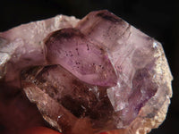 Natural Smokey Window Amethyst Crystal Specimens  x 12 From Chiredzi, Zimbabwe