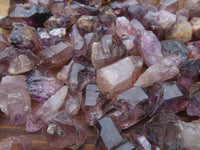 Natural Mine Run Mini to Small Amethyst/Smokey Quartz Crystals - sold per 500g - From Chiredzi, Zimbabwe - TopRock