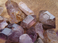 Natural Mine Run Mini to Small Amethyst/Smokey Quartz Crystals - sold per 500g - From Chiredzi, Zimbabwe - TopRock