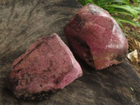 Polished One Side Polished Rhodonite Free Forms  x 5 From Madagascar - TopRock