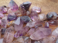 Natural Mine Run Mini to Small Amethyst/Smokey Quartz Crystals - sold per 500g - From Chiredzi, Zimbabwe - TopRock