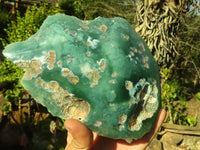 Polished One Side Polished Emerald Mtorolite Plates  x 2 From Zimbabwe