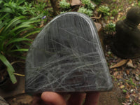 Polished Rare Purple Flash Labradorite Standing Free Forms  x 2 From Tulear, Madagascar - TopRock