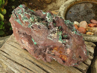 Natural Extra Large Rare Ball Malachite On Drusy Quartz & Dolomite Matrix  x 1 From Kambove, Congo - Toprock Gemstones and Minerals 