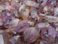 Natural Mine Run Mini to Small Amethyst/Smokey Quartz Crystals - sold per 500g - From Chiredzi, Zimbabwe - TopRock