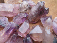 Natural Mine Run Mini to Small Amethyst/Smokey Quartz Crystals - sold per 500g - From Chiredzi, Zimbabwe - TopRock