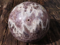 Polished XXL Smokey Flower Amethyst Sphere  x 1 From Madagascar - TopRock