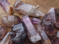 Natural Mine Run Mini to Small Amethyst/Smokey Quartz Crystals - sold per 500g - From Chiredzi, Zimbabwe - TopRock