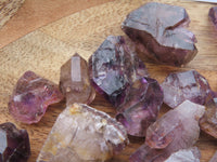 Natural Mine Run Mini to Small Amethyst/Smokey Quartz Crystals - sold per 500g - From Chiredzi, Zimbabwe - TopRock