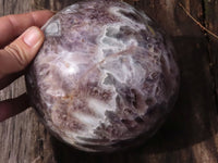 Polished XXL Smokey Flower Amethyst Sphere  x 1 From Madagascar - TopRock