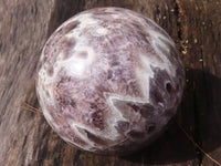 Polished XXL Smokey Flower Amethyst Sphere  x 1 From Madagascar - TopRock