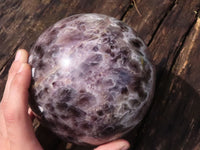 Polished XXL Smokey Flower Amethyst Sphere  x 1 From Madagascar - TopRock