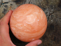 Polished Orange Calcite Sphere x 1 From Madagascar - TopRock