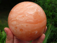 Polished Orange Calcite Sphere x 1 From Madagascar - TopRock