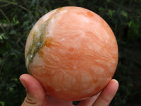 Polished Orange Calcite Sphere x 1 From Madagascar - TopRock