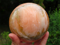 Polished Orange Calcite Sphere x 1 From Madagascar - TopRock