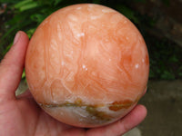 Polished Orange Calcite Sphere x 1 From Madagascar - TopRock