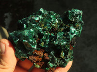 Natural Chatoyant Silky Malachite Specimens  x 3 From Congo