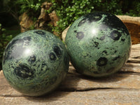 Polished Stromatolite / Kambamba Jasper Spheres  x 2 From Madagascar - TopRock