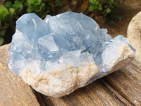 Natural Blue Celestite Crystal Specimens  x 3 From Sakoany, Madagascar - Toprock Gemstones and Minerals 