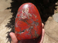 Polished Red Jasper Standing Free Forms  x 2 From Madagascar - TopRock