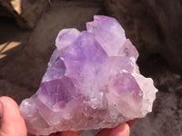 Natural Jacaranda Amethyst Clusters  x 2 From Zambia - Toprock Gemstones and Minerals 