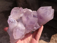 Natural Jacaranda Amethyst Clusters  x 2 From Zambia - Toprock Gemstones and Minerals 