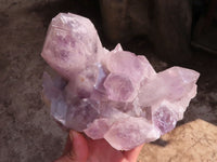 Natural Jacaranda Amethyst Clusters  x 2 From Zambia - Toprock Gemstones and Minerals 