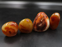 Polished Carnelian Standing Free Forms x 4 From Madagascar - TopRock