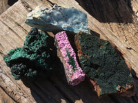 Natural Mixed Selection Of Minerals  x 4 From Congo