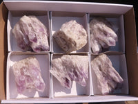 Natural Sugar Amethyst Clusters  x 6 From Solwezi, Zambia - Toprock Gemstones and Minerals 