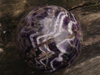 Polished Giant Flower  Amethyst Sphere With Custom Metal Stand x 2 From Zambia - TopRock