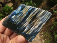 Polished One Side Polished Labradorite Slices  x 6 From Tulear, Madagascar - TopRock