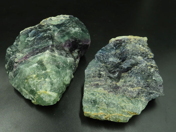 Natural Watermelon Fluorite Cobbed & Stone Sealed Specimens x 2 From Uis, Namibia - TopRock