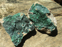 Natural Crystalline Malachite Specimens  x 2 From Tenke Fungurume, Congo - TopRock