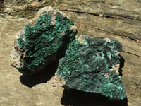 Natural Crystalline Malachite Specimens  x 2 From Tenke Fungurume, Congo - TopRock