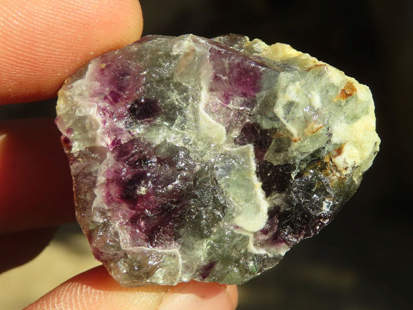 Natural Rough Watermelon Fluorite Cobbed Specimens  x 70 From Uis, Namibia