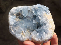 Natural Blue Celestite Crystal Specimens  x 2 From Sakoany, Madagascar - Toprock Gemstones and Minerals 