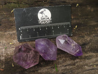 Polished Stunning Mixed Selection Of Small Window Amethyst Crystals x 24 From Akansobe, Madagascar - TopRock