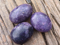 Polished  Purple Lepidolite Free Forms  x 6 From Zimbabwe