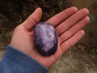 Polished  Purple Lepidolite Free Forms  x 6 From Zimbabwe